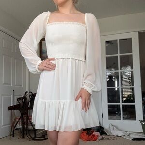 Wilfred tempest mini dress light birch size small